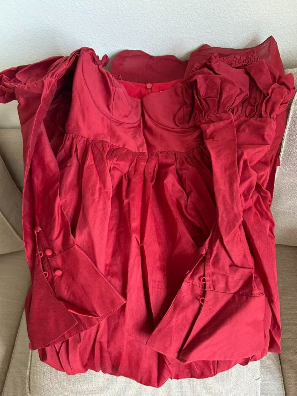 BEST Selkie The Rouge Astronomers Gown Maxi Dress Small Red - Picture 6 of 13